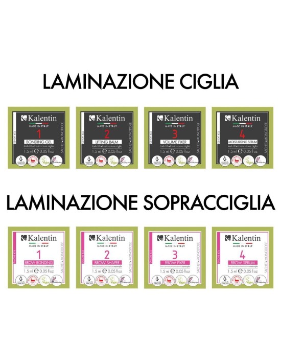 TESTER PACK monodosi (laminazione ciglia e sopracciglia) | Kalentin