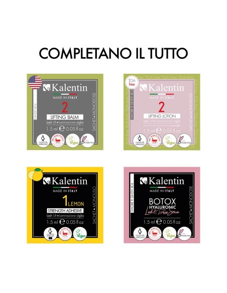 TESTER PACK monodosi (laminazione ciglia e sopracciglia) | Kalentin