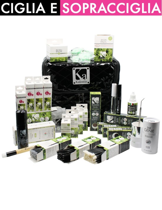 KIT KALENTIN FAMILY laminazione-tinta ciglia e sopracciglia (60 applicazioni) | Kalentin cosmetici di qualità