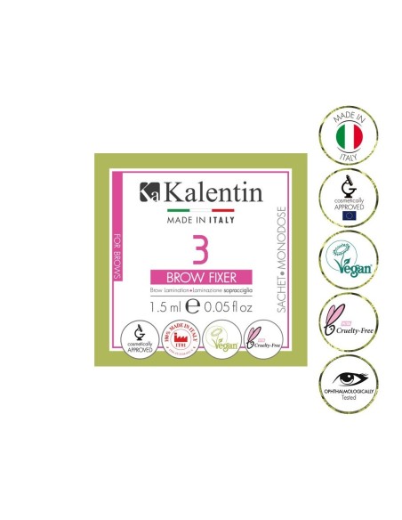 BROW FIXER VEGANO 1 monodose da 1,5ml (laminazione sopracciglia) | Kalentin cosmetici di qualità