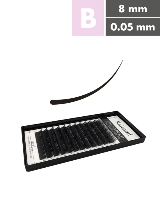 Extension ciglia B Ø0,05 - 8mm | Kalentin cosmetici professionali