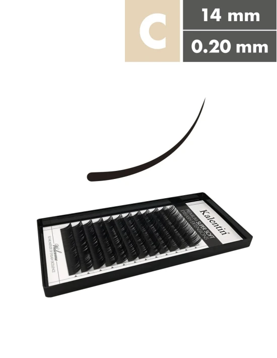 Extension ciglia C Ø0,20 - 14mm | Kalentin