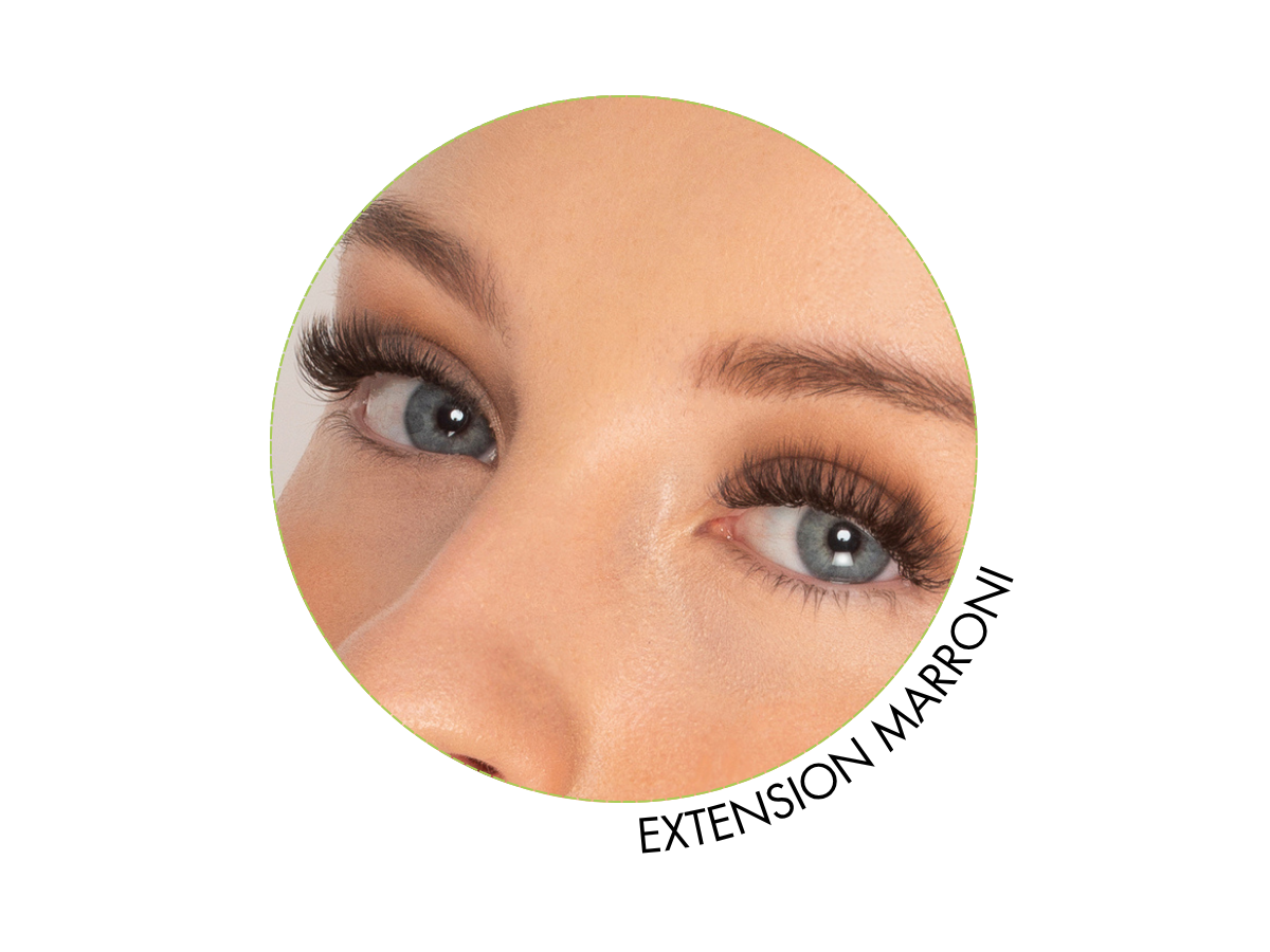 extension ciglia marroni